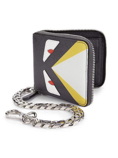 fendi wallet mens replica|fendi zipper wallet.